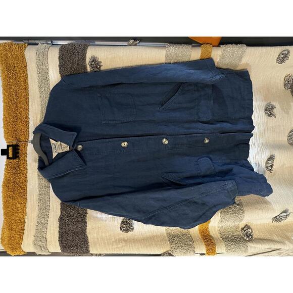 Vintage L.L.Bean Linen Chore Jacket - Women's Reg XL - Picture 2 of 9